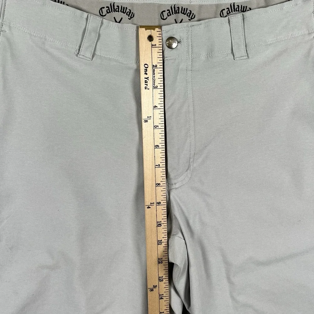 Callaway Men's Golf Shorts Performance Stretch Comfort Waist Gray Sz 36 See Pics